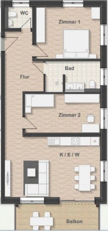 Grundriss Haus C Whg. 06